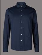 Marks & Spencer Supima&reg; Cotton Shirt Navy