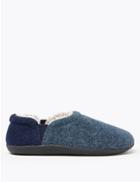 Marks & Spencer Slip-on Slippers With Freshfeet&trade; Navy Mix