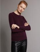 Marks & Spencer Pure Cashmere Jumper Burgundy