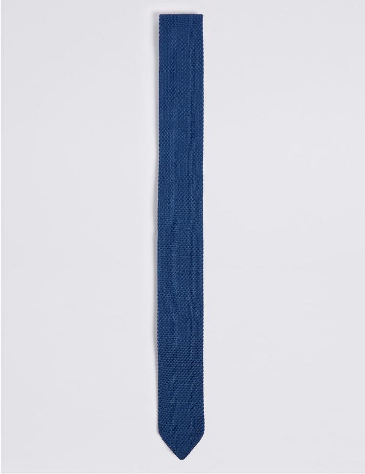 Marks & Spencer Knitted Tie Light Airforce