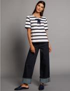 Marks & Spencer Selvedge High Rise Wide Leg Jeans Indigo Mix