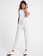 Marks & Spencer Cotton Blend Textured Joggers Neutral