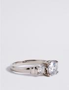 Marks & Spencer Platinum Plated Trio Classic Diamant Ring