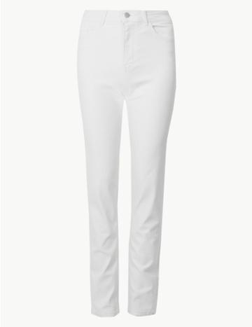 Marks & Spencer Sienna Straight Leg Jeans Soft White