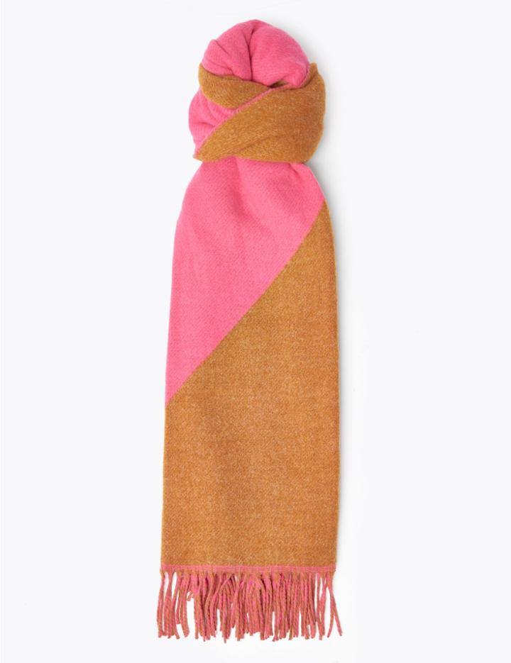 Marks & Spencer Colour Block Scarf Pink