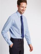 Marks & Spencer 2 Pack Easy To Iron Shirts With Tie Ink