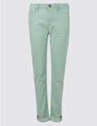 Marks & Spencer Relaxed Slim Mid Rise Jeans Pale Jade