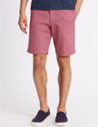 Marks & Spencer Pure Cotton Shorts With Adjustable Waist Raspberry