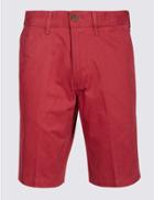 Marks & Spencer Pure Cotton Chino Shorts Red Mix