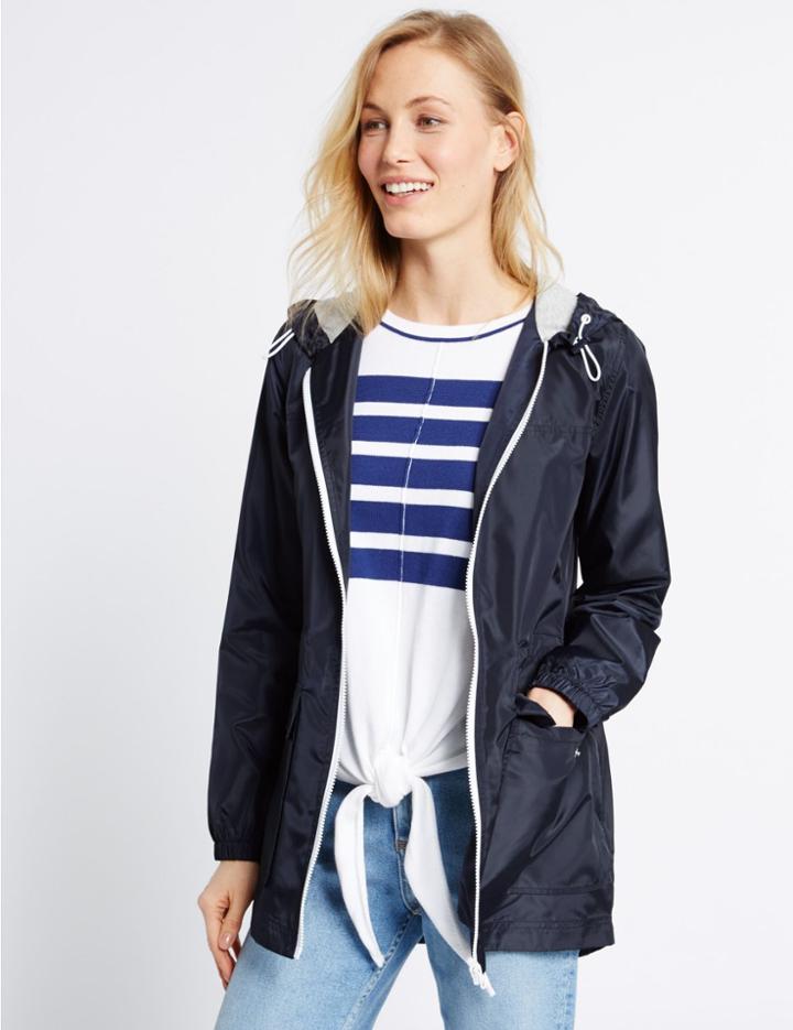 Marks & Spencer Parka With Stormwear&trade; Navy
