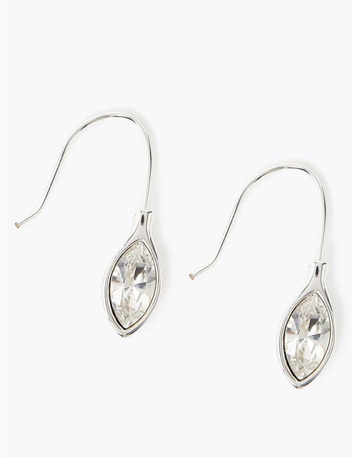 Marks & Spencer Silver Plated Drop Earrings Silver