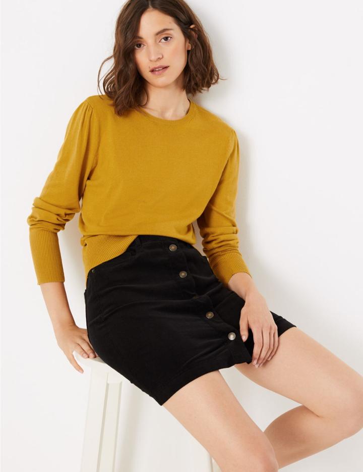 Marks & Spencer Gathered Shoulder Jumper Desert