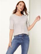 Marks & Spencer Textured Round Neck Short Sleeve T-shirt Pale Pink