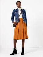 Marks & Spencer Pleated Midi Skirt