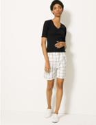 Marks & Spencer Pure Cotton V- Neck Regular Fit T-shirt Black