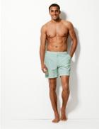 Marks & Spencer Quick Wave Print Swim Shorts Mint