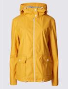 Marks & Spencer Twin Pocket Zipped Anorak Yellow