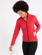 Marks & Spencer Funnel Neck Fleece Jacket Red