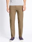 Marks & Spencer Straight Fit Pure Cotton Chinos Camel