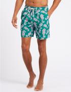 Marks & Spencer Printed Quick Dry Swim Shorts Peacock