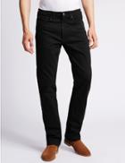 Marks & Spencer Straight Fit Stretch Staynew&trade; Jeans Black