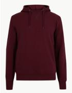 Marks & Spencer Pure Cotton Hoodie Plum