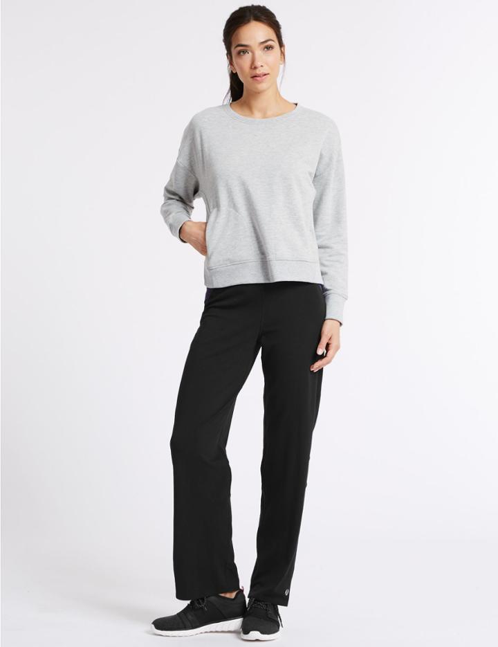 Marks & Spencer Active Cotton Rich Quick Dry Joggers Black