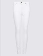 Marks & Spencer Sculpt & Lift Mid Rise Skinny Leg Jeans Soft White