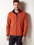 Marks & Spencer Funnel Neck Fleece Jacket With Stormwear&trade; Tobacco