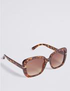 Marks & Spencer Square Sunglasses Brown Mix