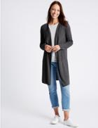 Marks & Spencer Open Front Cardigan Charcoal