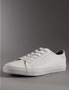 Marks & Spencer Leather Lace-up Trainers White