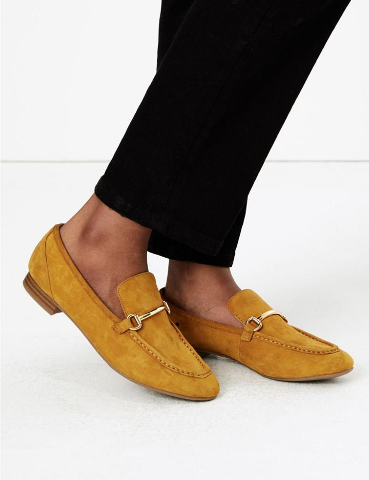 Marks & Spencer Suede Bar Trim Loafers