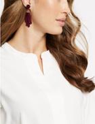 Marks & Spencer Dancing Tassel Drop Earrings Berry