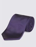 Marks & Spencer Twill Tie Dark Purple