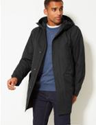 Marks & Spencer Cotton Rich Parka With Stormwear&trade; Grey