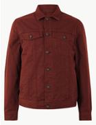 Marks & Spencer Pure Cotton Denim Jacket Brick