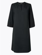 Marks & Spencer Crepe Shift Dress Black