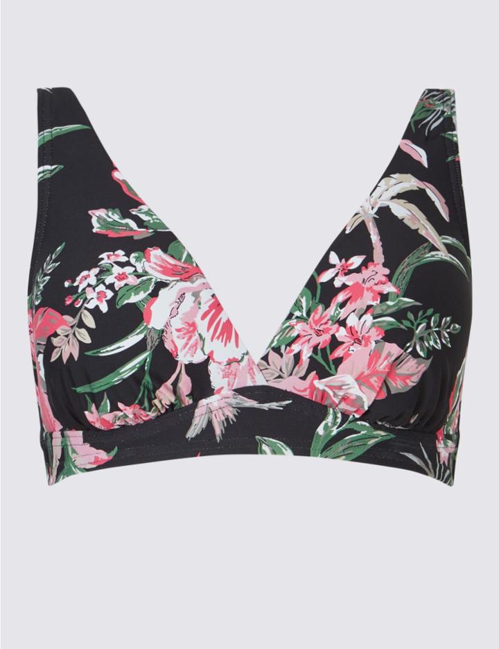 Marks & Spencer Fuller Bust Non-wired Bikini Top Black Mix