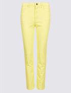 Marks & Spencer Sculpt & Lift Roma Rise Slim Leg Jeans Yellow