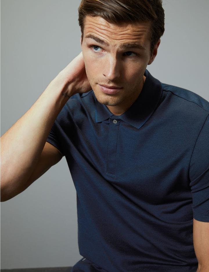 Marks & Spencer Supima Cotton Polo Shirt Burgundy