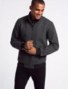 Marks & Spencer Funnel Neck Fleece Jacket With Stormwear&trade; Charcoal Mix