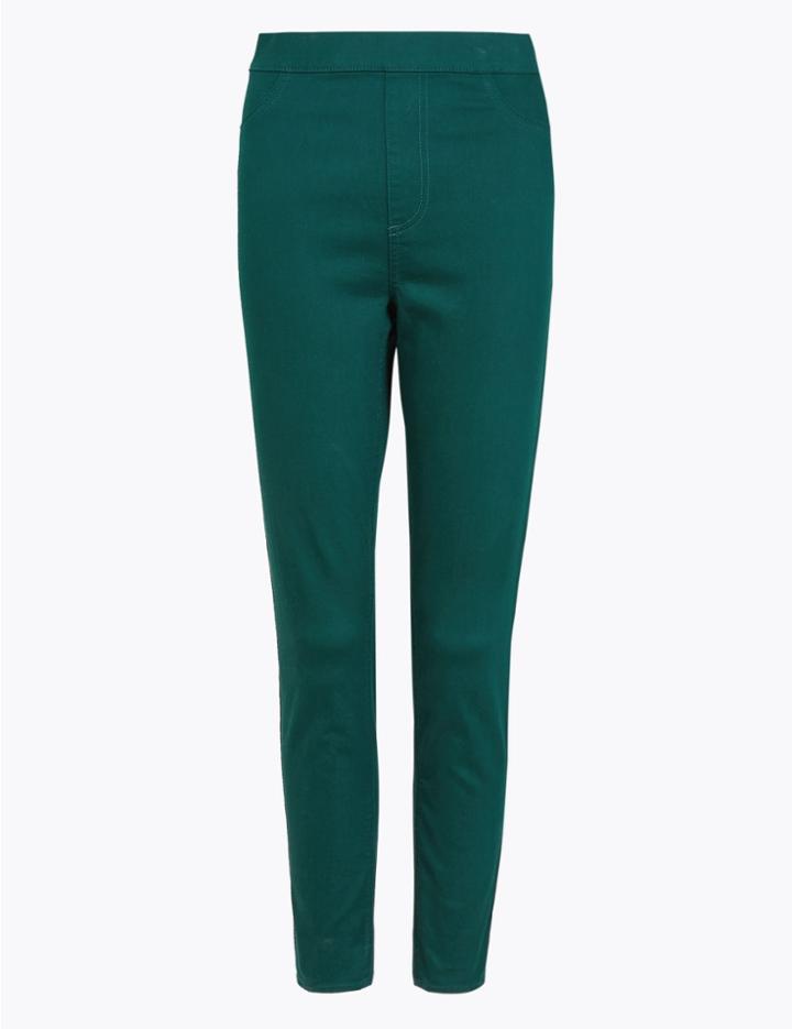 Marks & Spencer High Waist Jeggings Dark Petrol