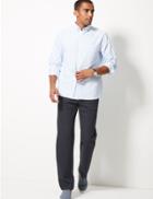 Marks & Spencer Regular Fit Chinos With Stretch Navy