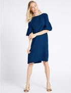 Marks & Spencer Puff Half Sleeve Tunic Dress Cobalt