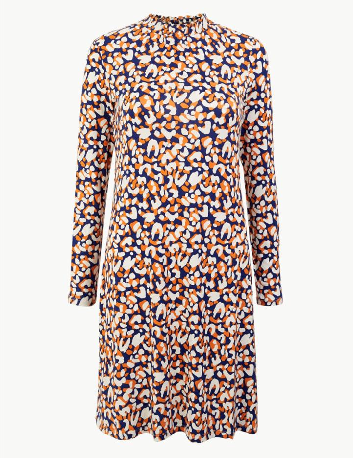 Marks & Spencer Animal Print Swing Dress Multi