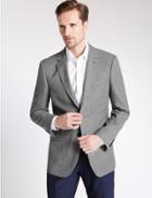 Marks & Spencer Single Breasted 2 Button Jacket Grey