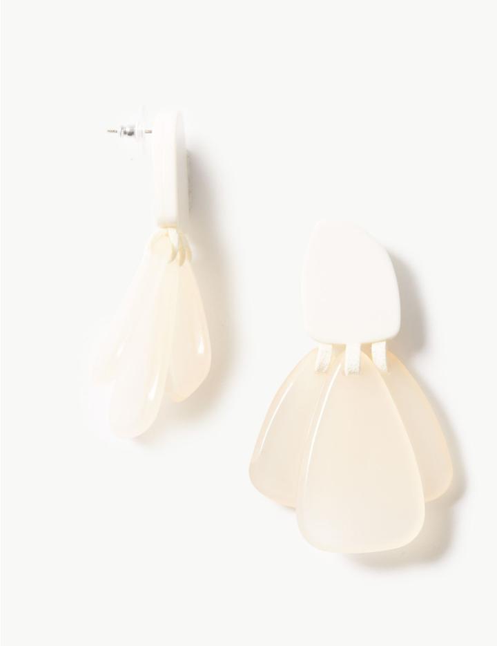 Marks & Spencer Castaway Drop Earrings Cream
