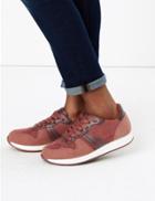 Marks & Spencer Lace Up Trainers Berry