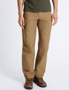 Marks & Spencer Regular Fit Cotton Rich Trousers Dark Stone